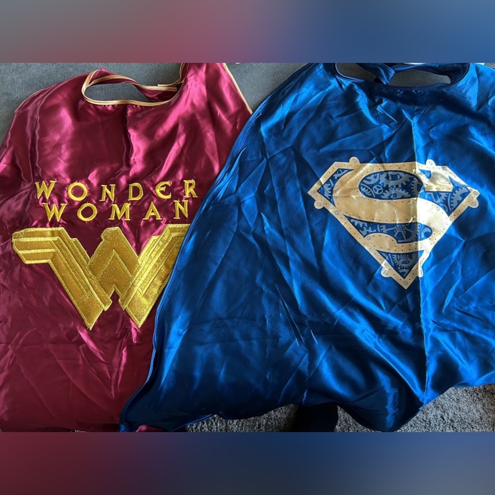 Wonder Woman and Superman Capes